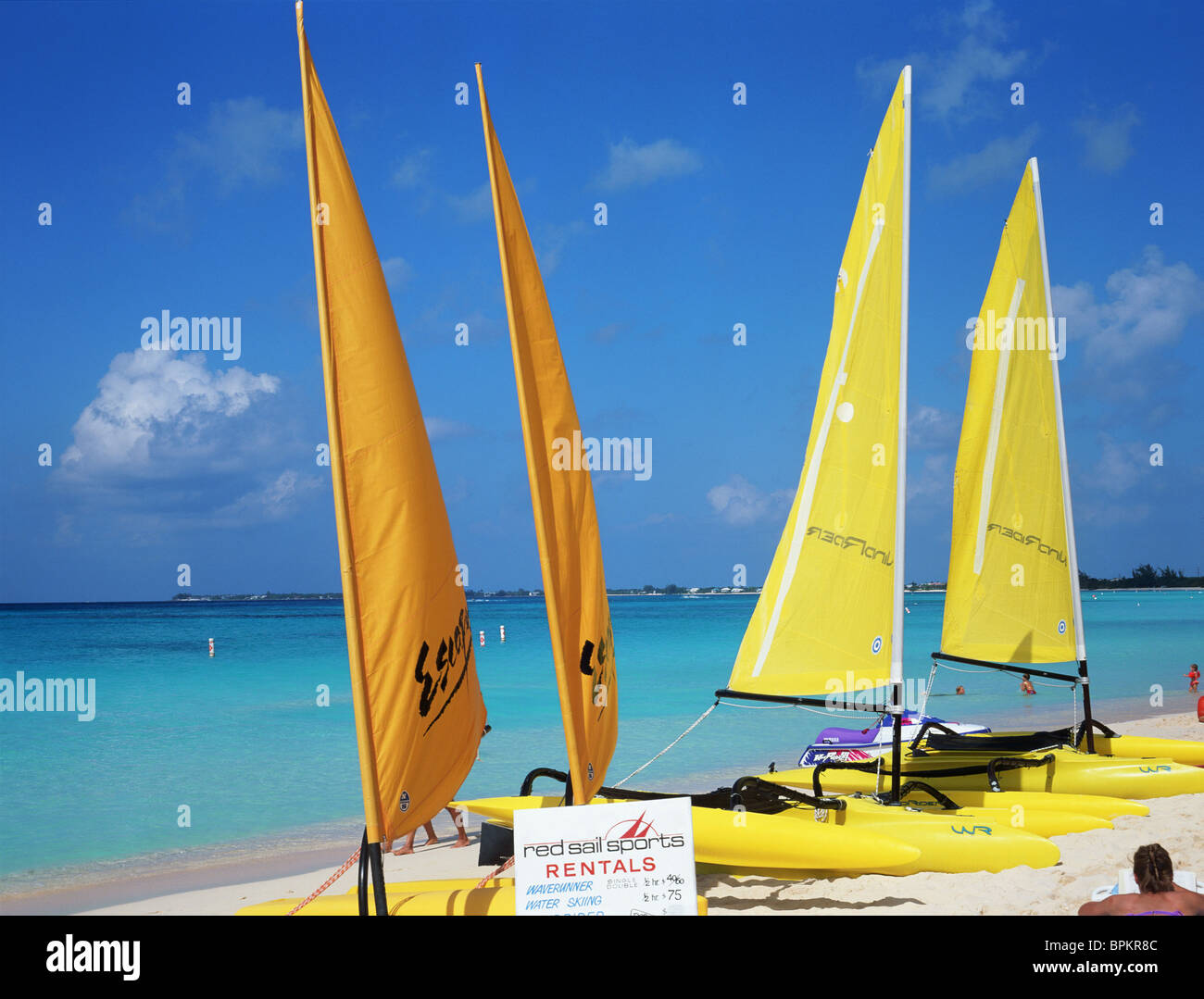 Seven Mile Beach, Grand Cayman, Caribbean Stock Photo - Alamy