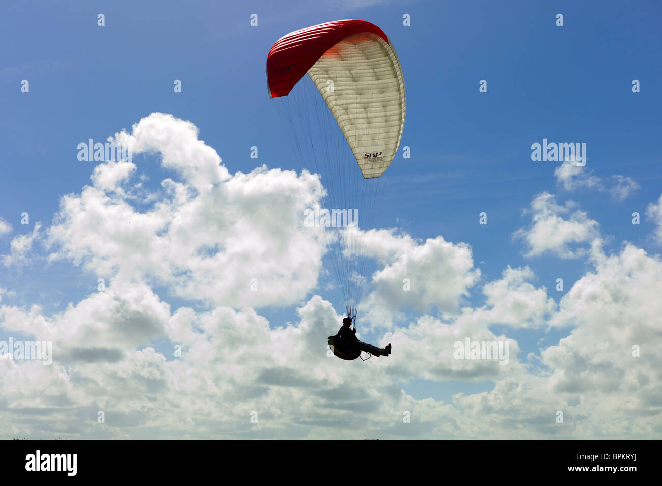 Hang Gliding in Kent Stock Photo Alamy