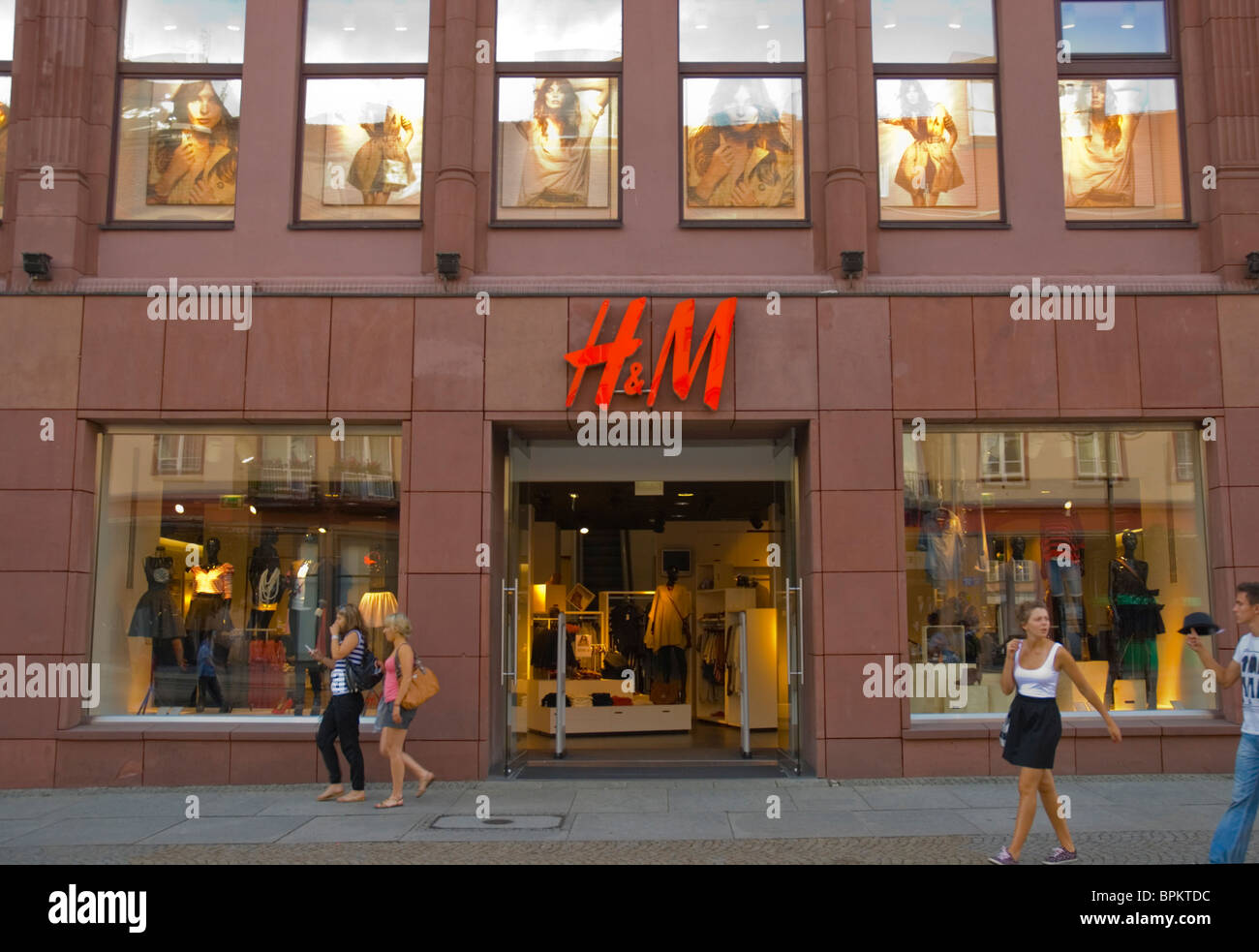 H&M clothing shop on Swidnicka street central Wroclaw Silesia Poland