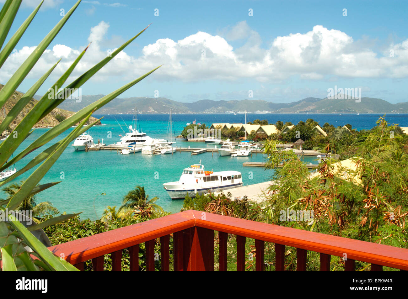 Hawks Nest, Peter Island, BVI, Caribbean Stock Photo