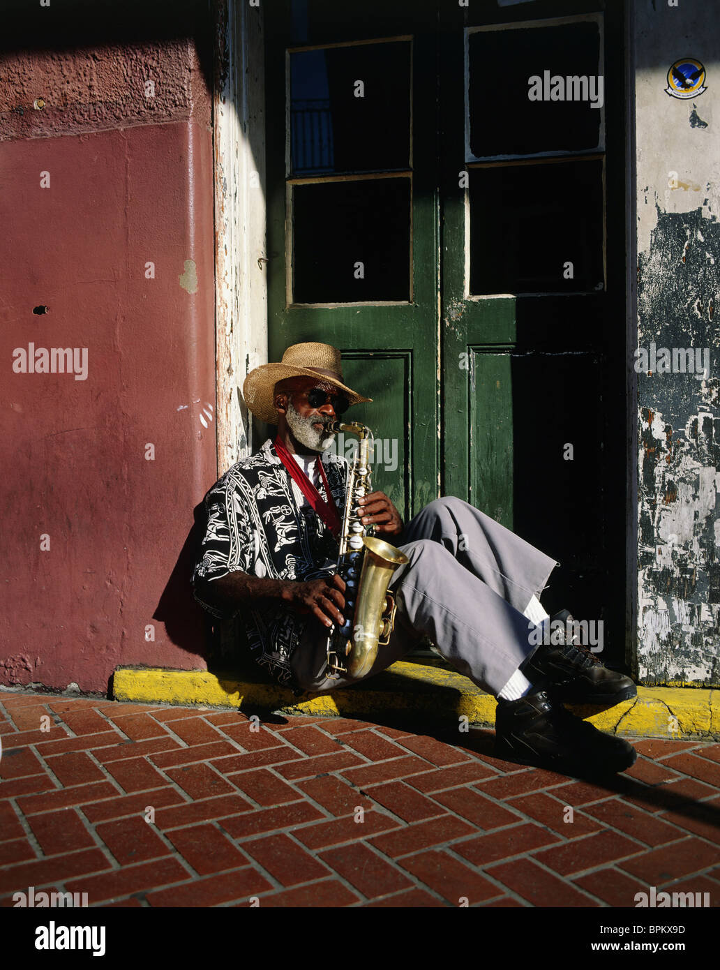 Jazz Player, New Orleans, Louisiana, USA Stock Photo Alamy
