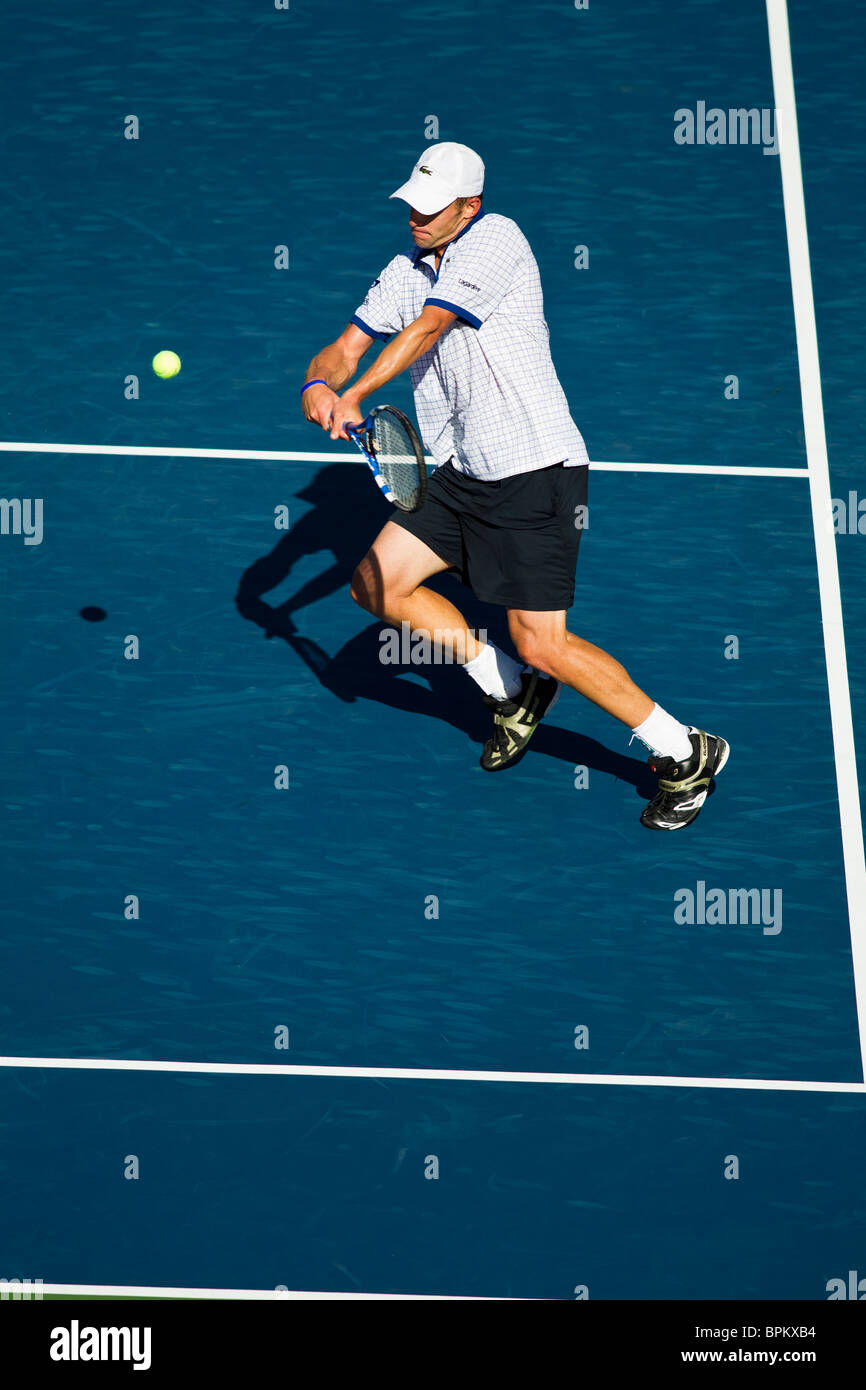 Andy Roddick (USA) competing at the 2010 US Open Tennis Stock Photo