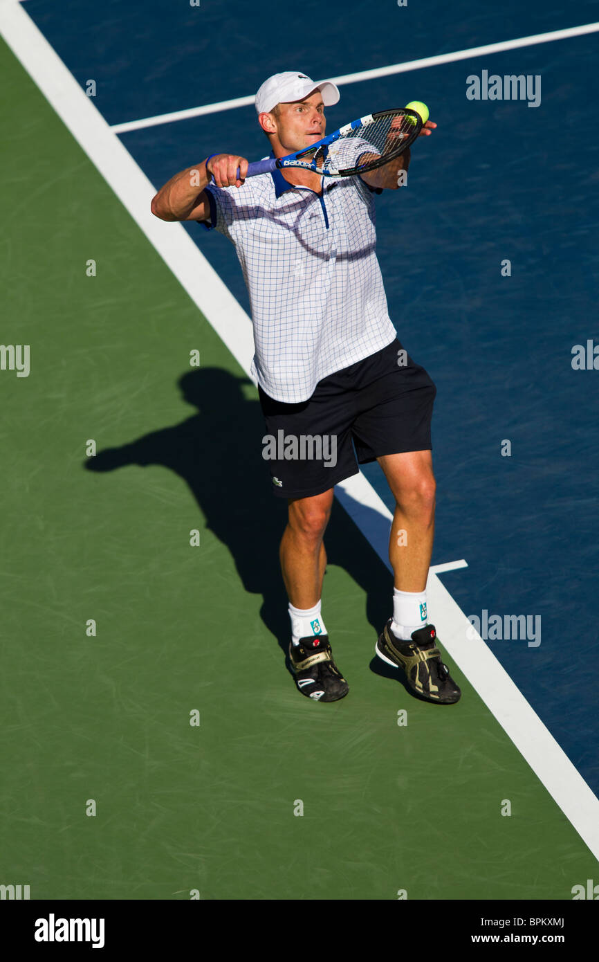 Andy Roddick (USA) competing at the 2010 US Open Tennis Stock Photo - Alamy