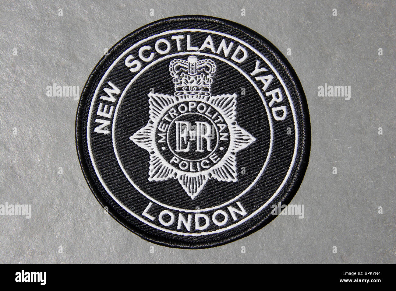 New Scotland Yard, Metropolitan Police patch, London Stock Photo