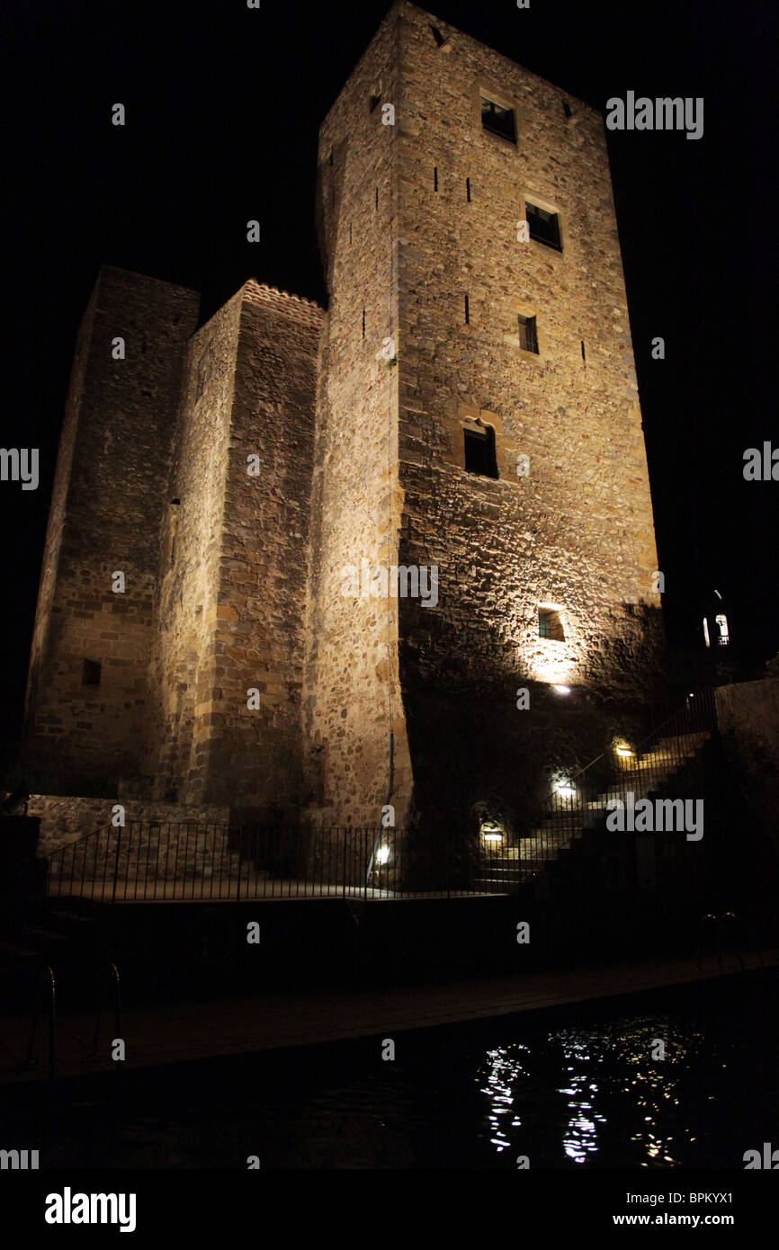 The Castle Parador Castell D Emporda Gothic Medieval 1301 Luxury Hotel Near La Bisbal Catalonia In Spain Stock Photo Alamy