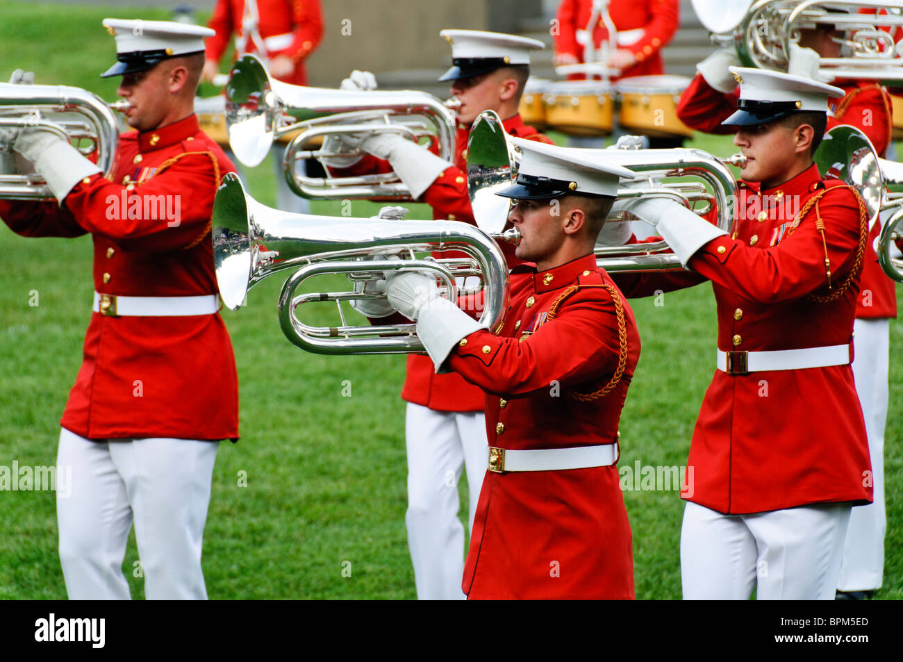 United States Marine Drum and Bugle Corps, known as "The Commandant's