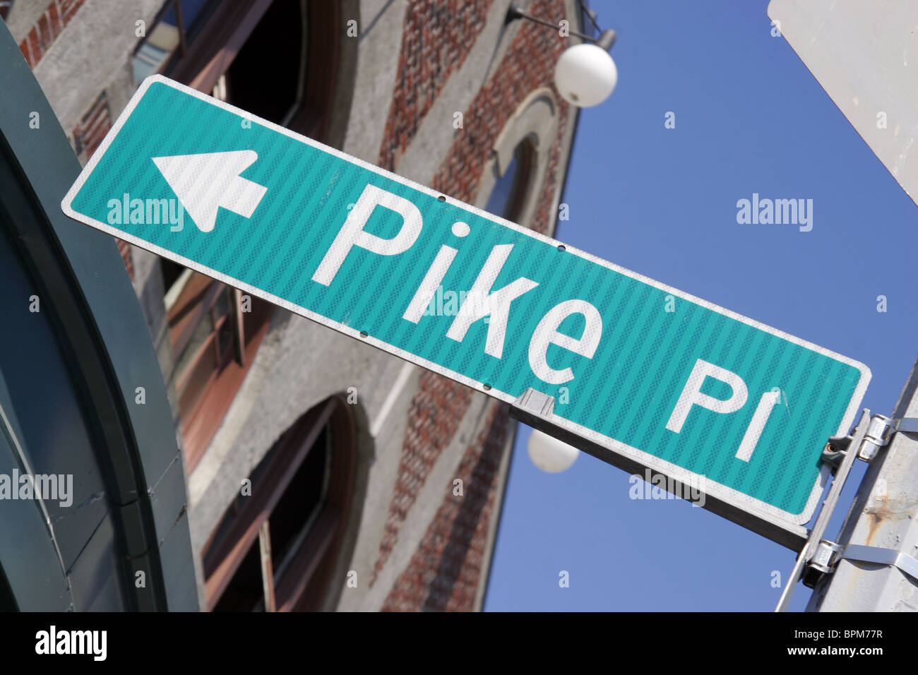Pike Place street sign, Pike Place Market, Seattle, Washington State