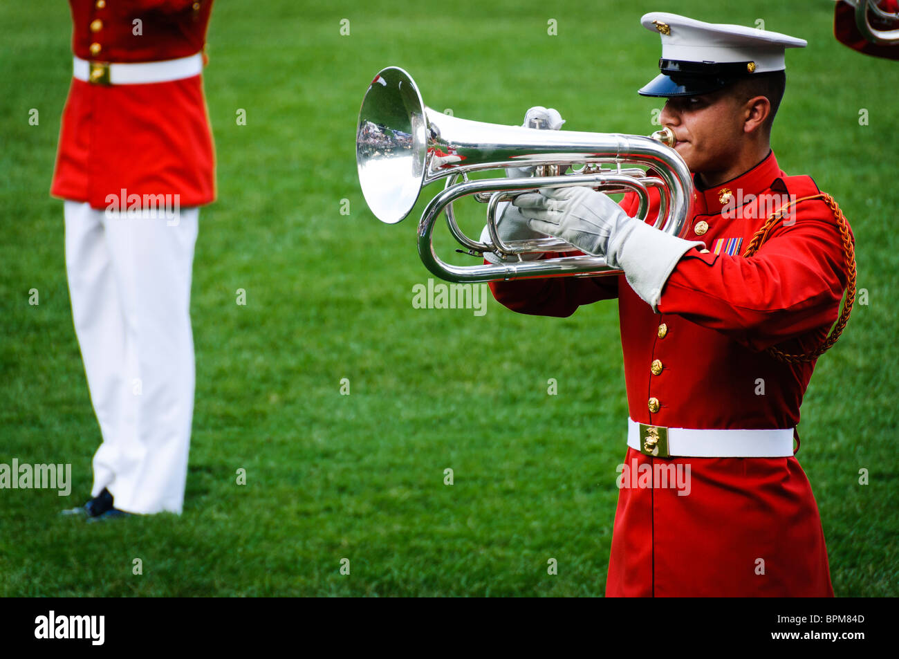 United States Marine Drum and Bugle Corps, known as "The Commandant's Own," performing at the United States Marine Drum and Bugle Corps, known as "The Commandant's Own," performing at the