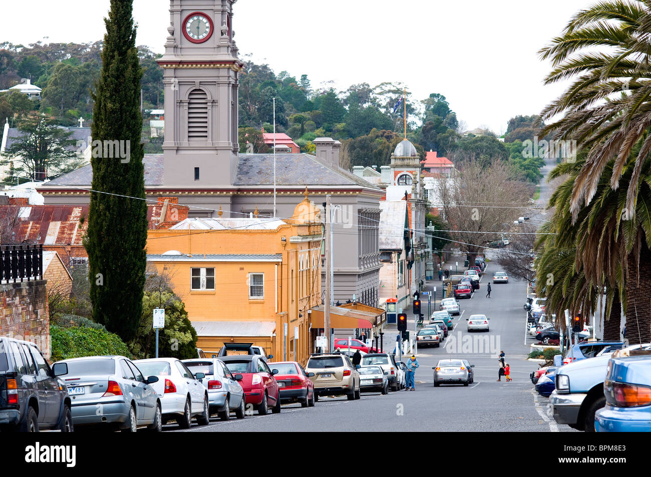 Lyttleton street, Castlemaine, Victoria, Australia Stock Photo Alamy