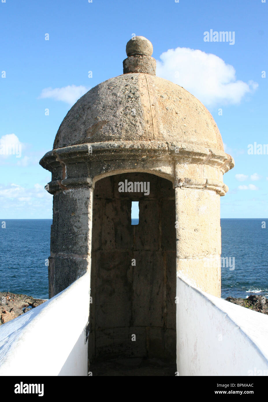 Turret at Baha lighthouse Stock Photo