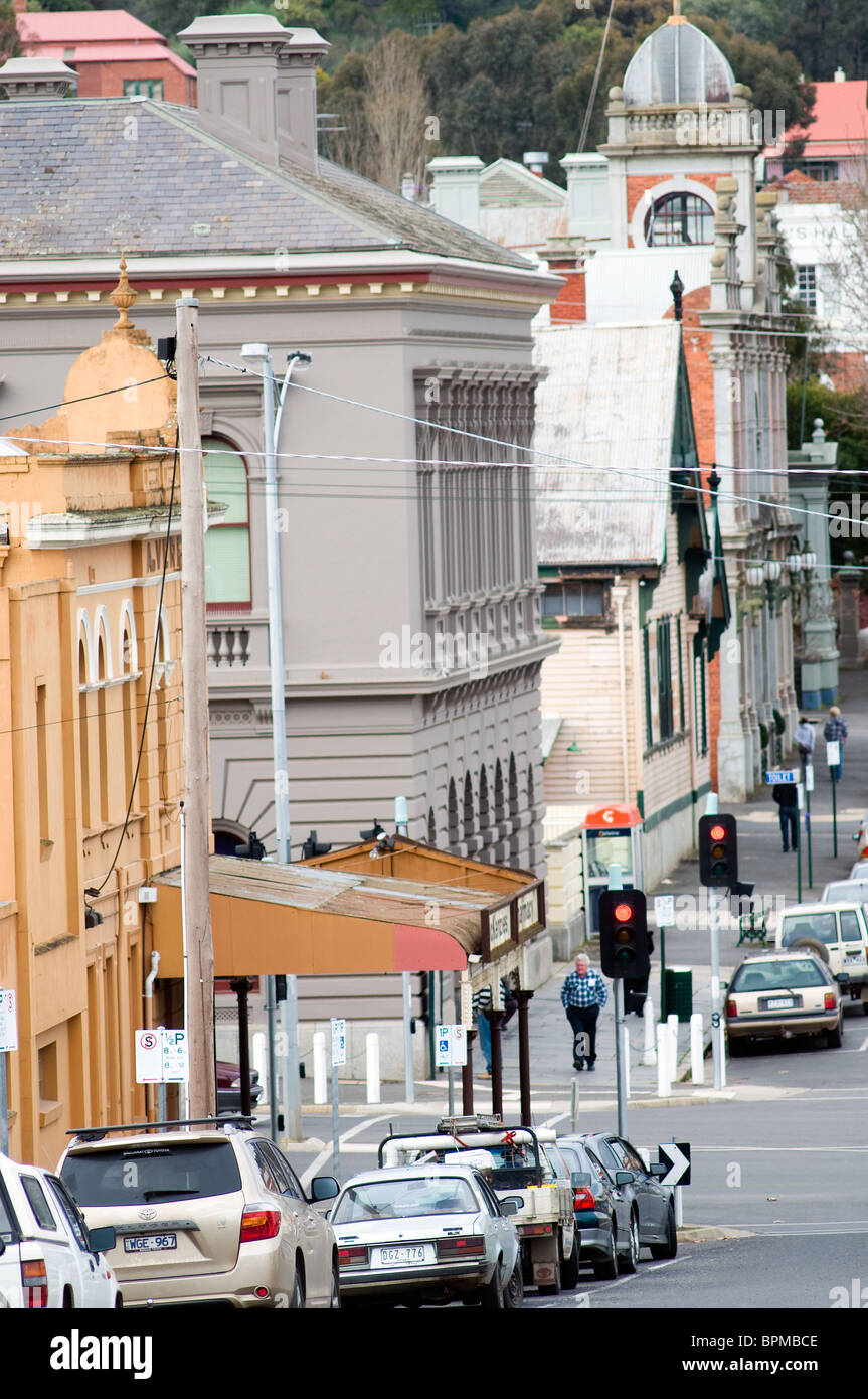 Lyttleton street, Castlemaine, Victoria, Australia Stock Photo Alamy