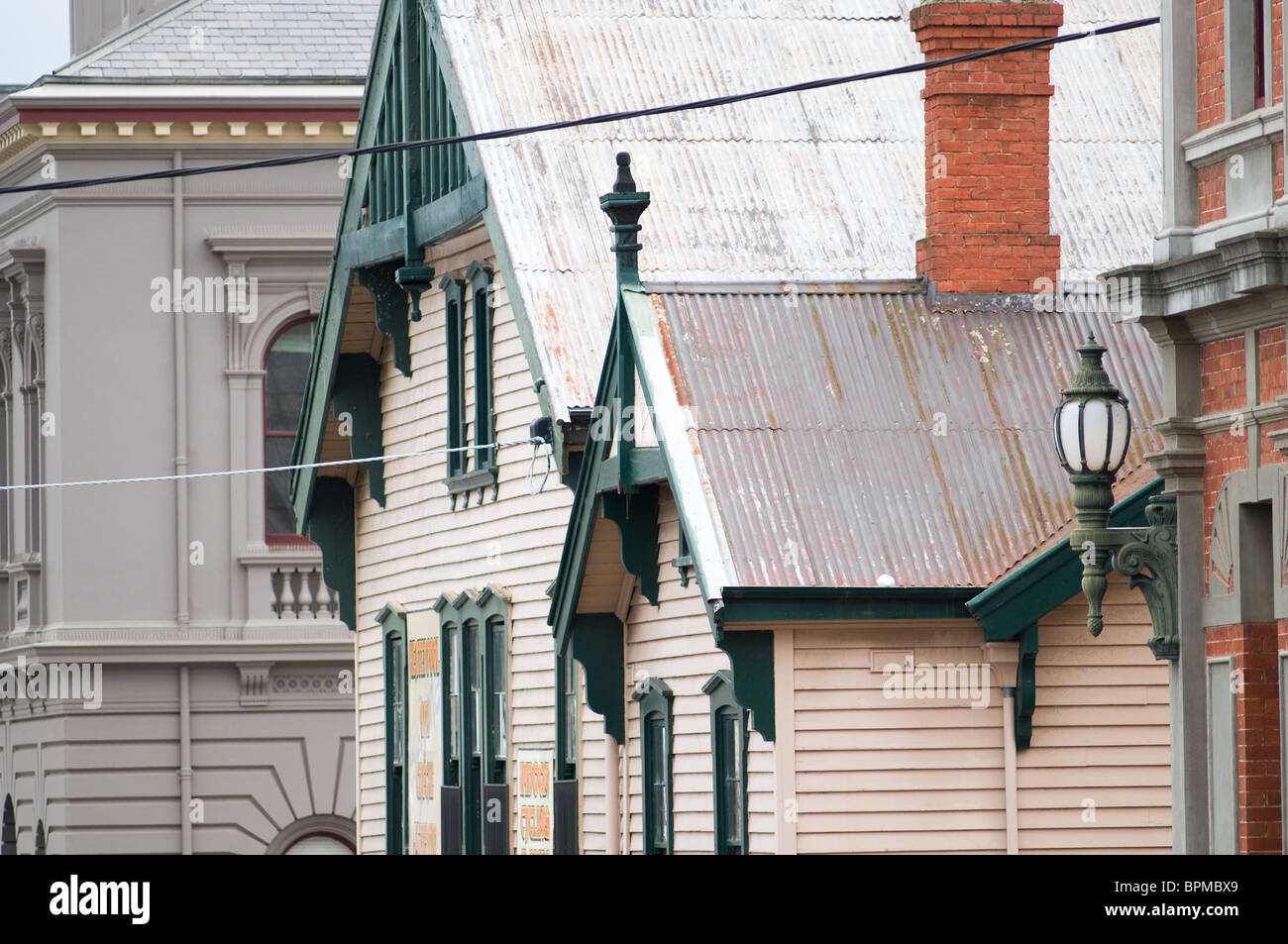 Lyttleton street architecture, Castlemaine, Victoria, Australia Stock