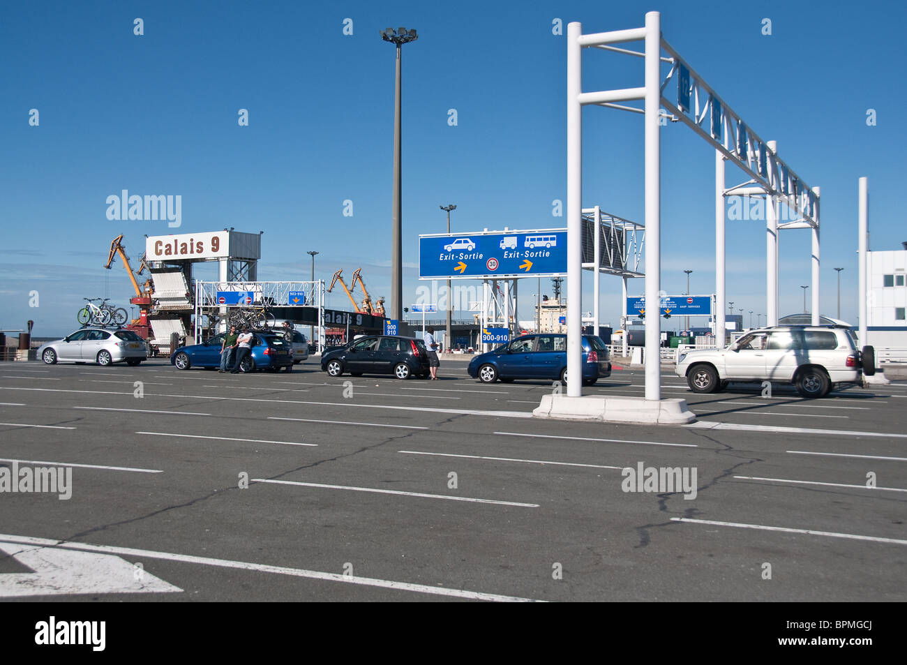 Sea France dock at Calais Stock Photo