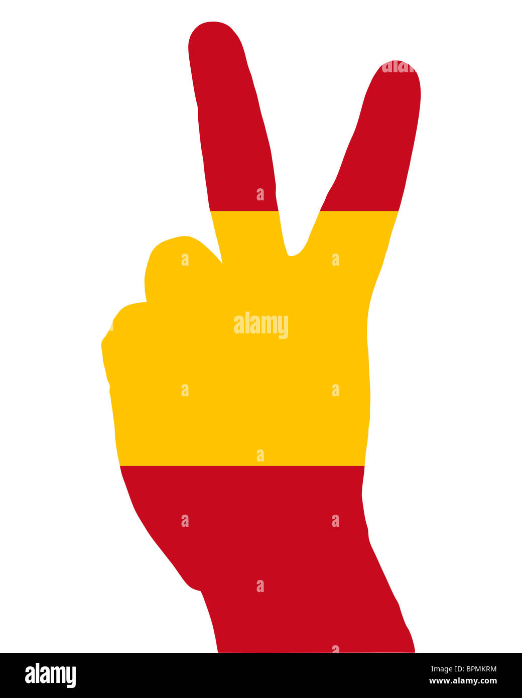 Spanish finger signal Stock Photo Alamy