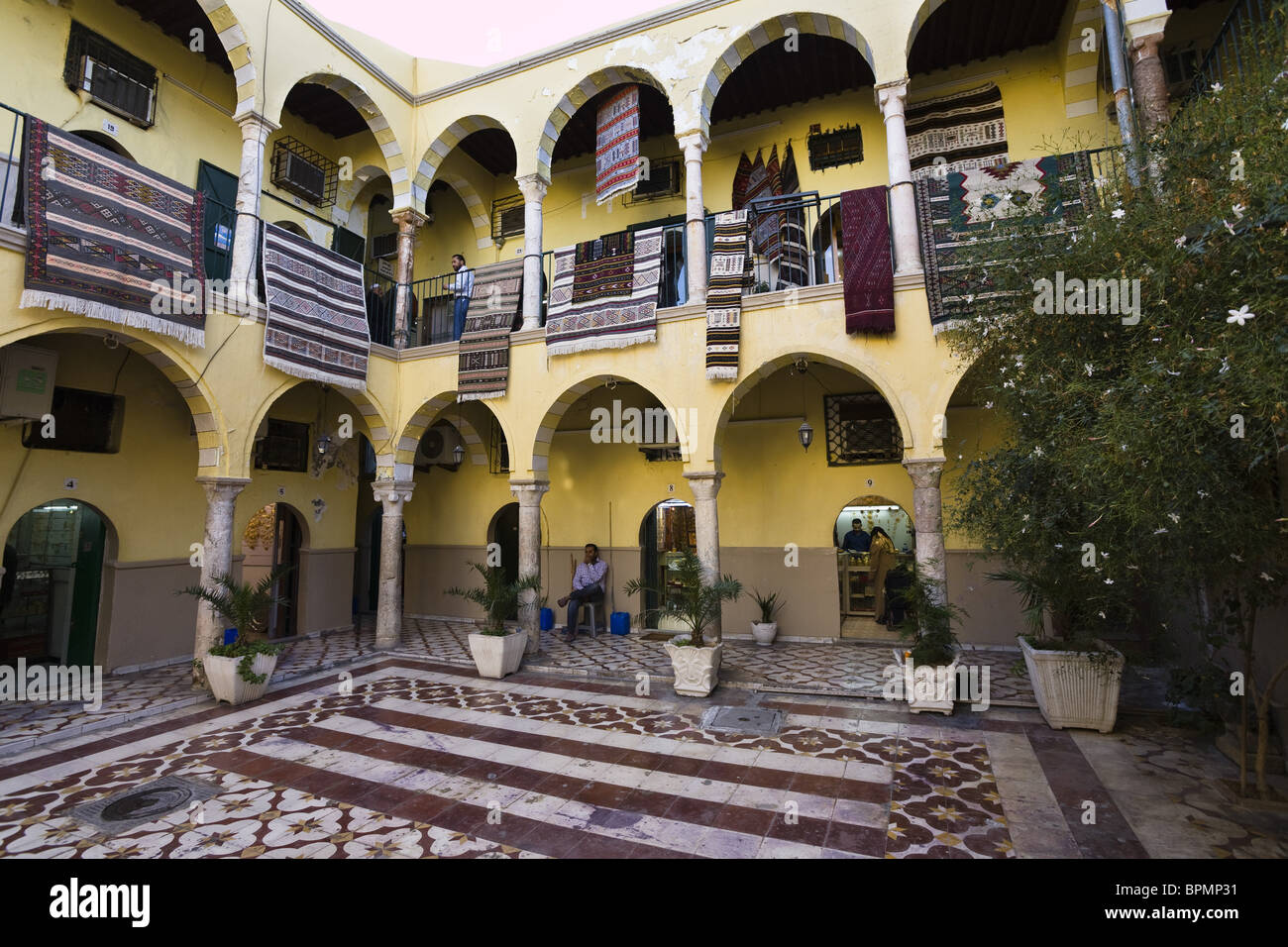 Inner Courtyard in the Medina, Old Town, Tripoli, Libya, North Africa