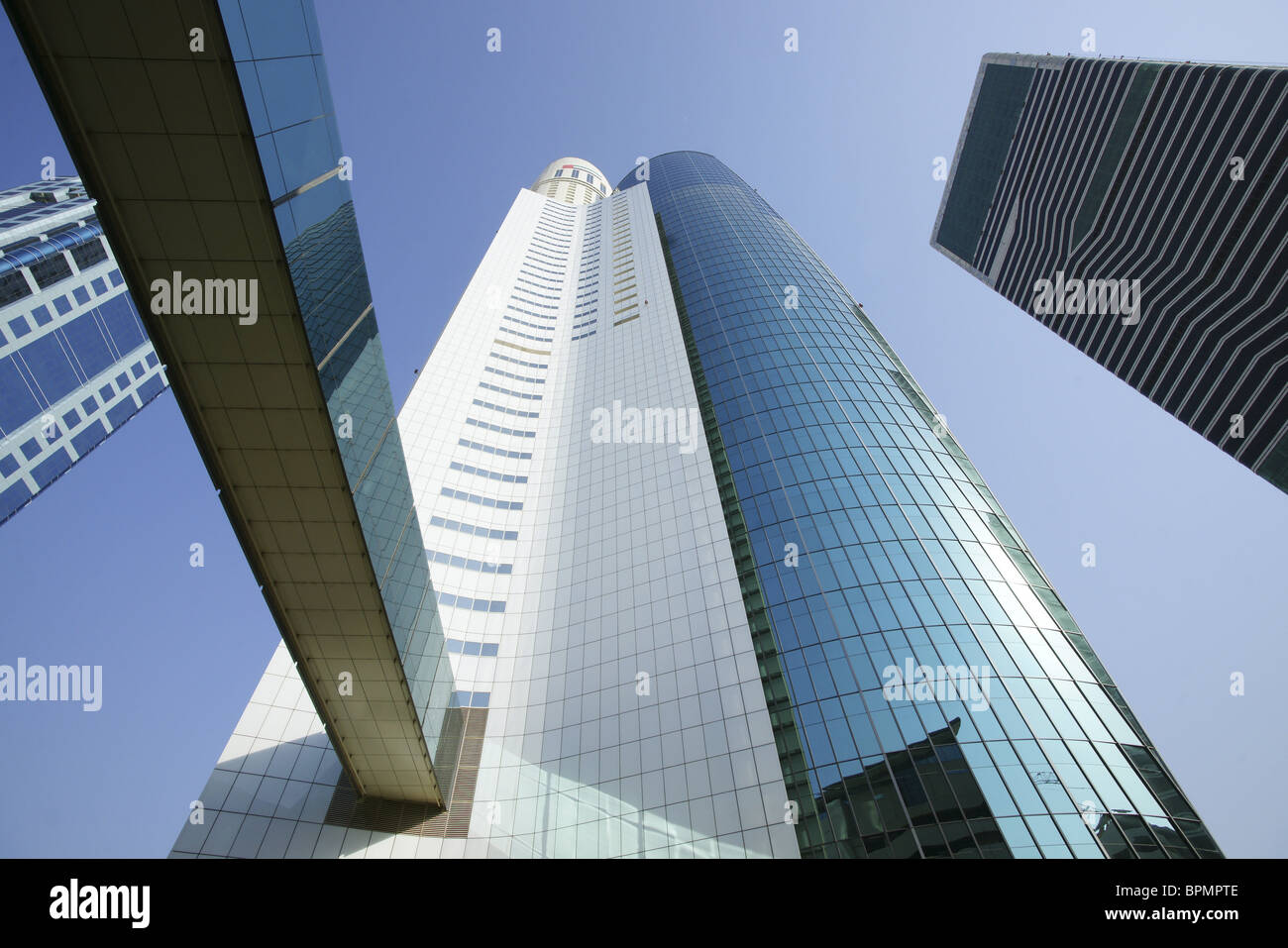 High rise buildings at Sheikh Zayed Road, Dubai, UAE, United Arab ...