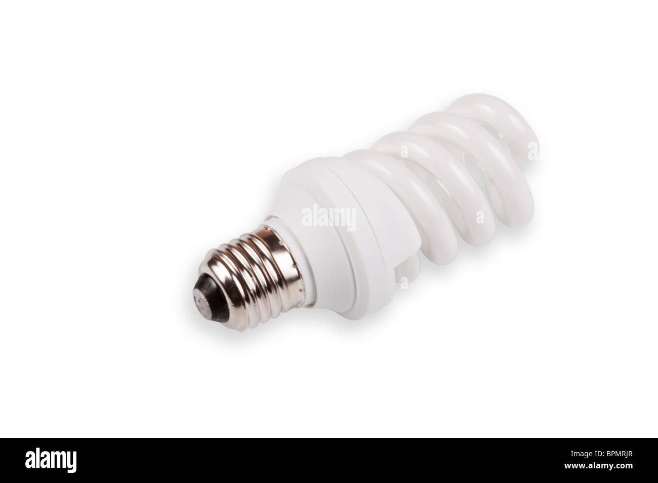 Power saving up lamp isolated on a white background Stock Photo