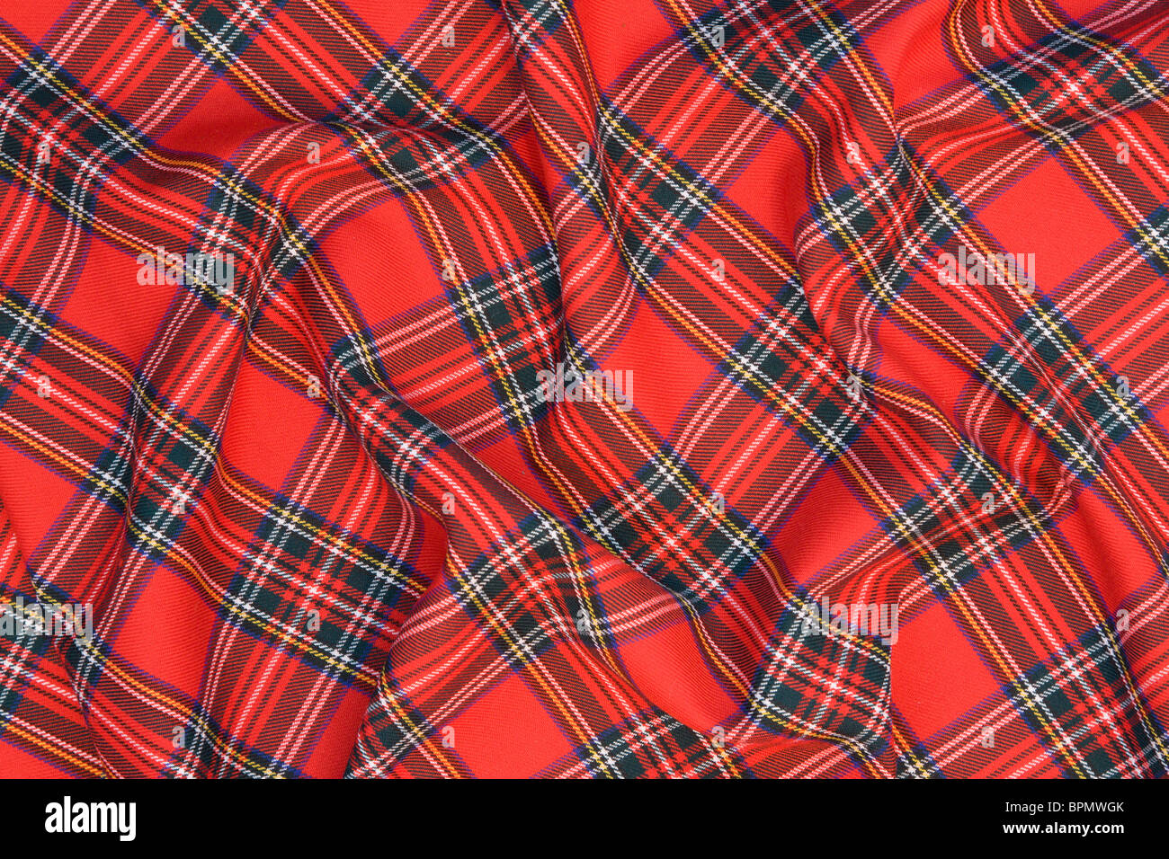 Royal Stewart tartan Stock Photo