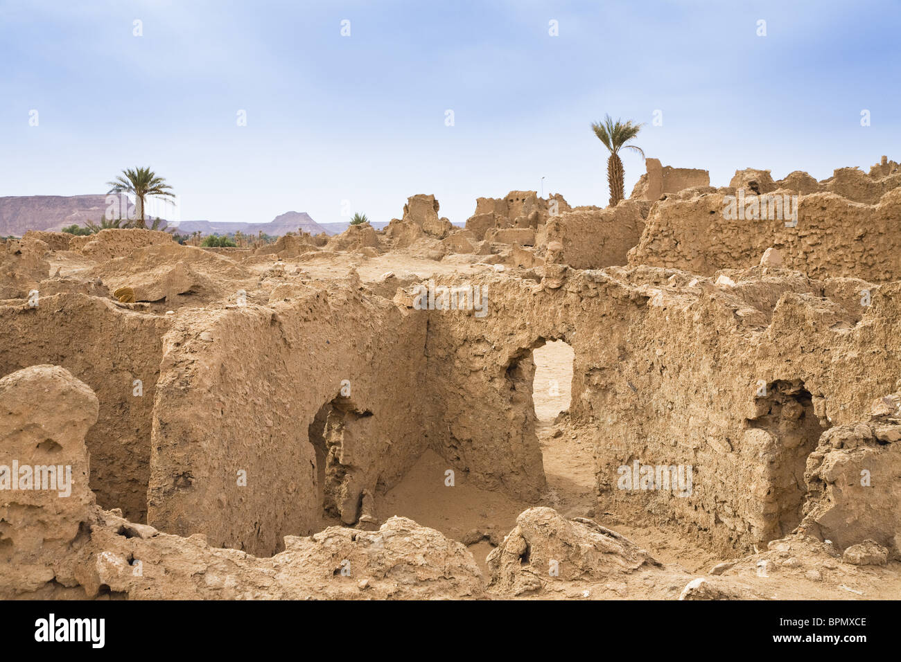 Ruins of Old Germa, Libya, Sahara, North Africa Stock Photo