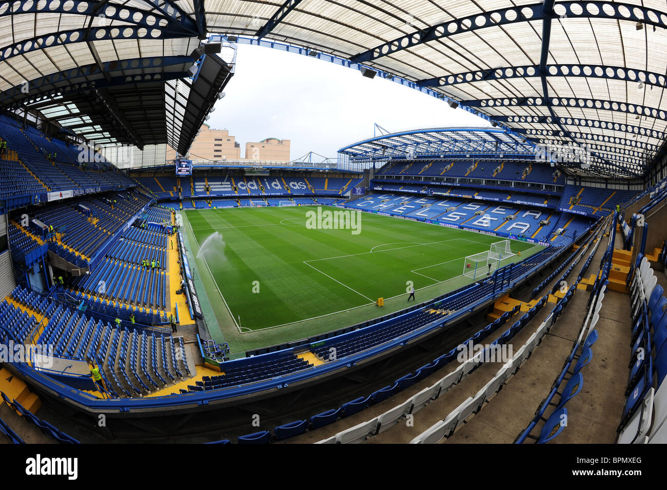 View Inside Stamford Bridge Stadium London Home Of Chelsea Football 