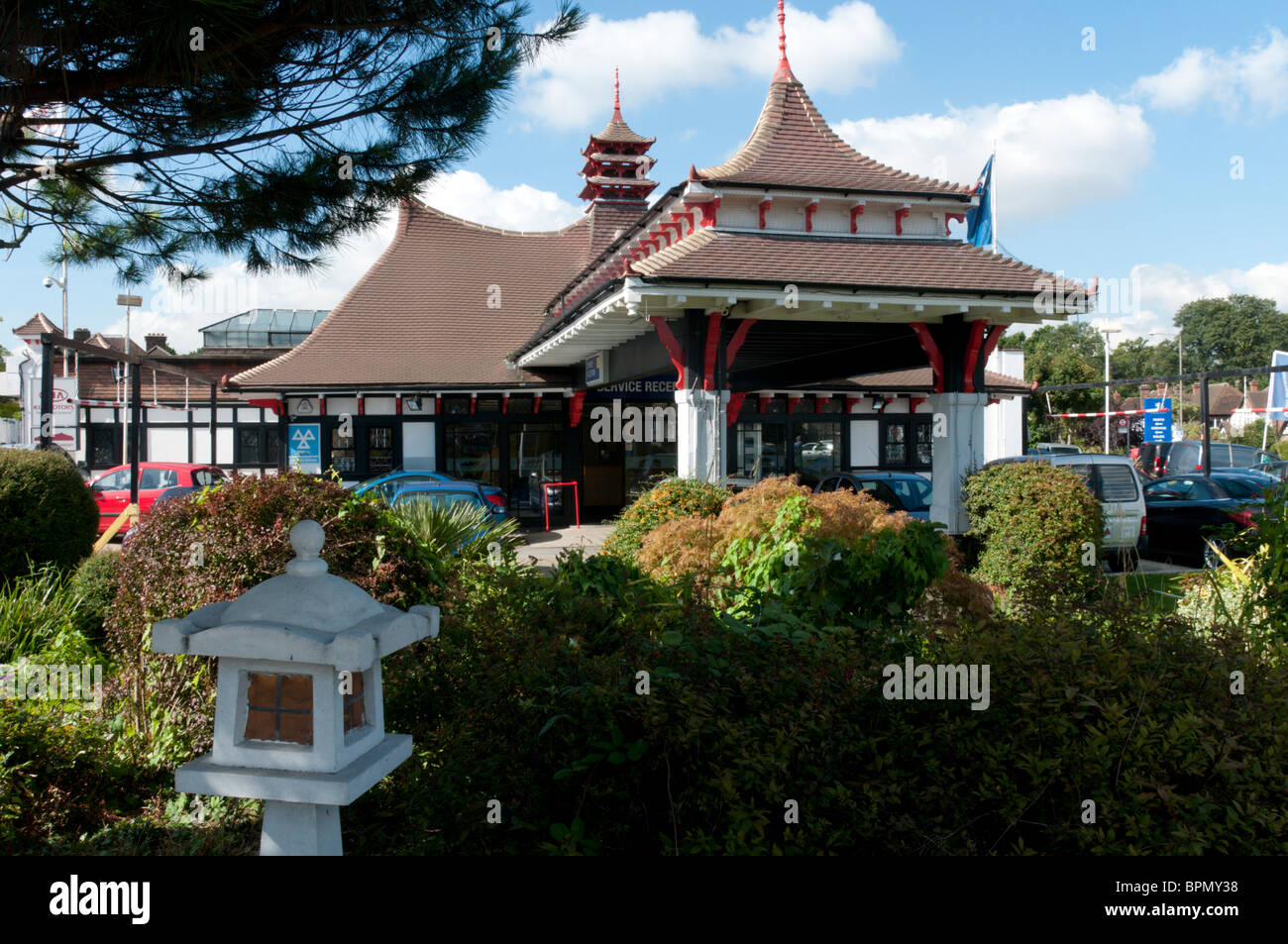 The Chinese Garage at Park Langley near Beckenham, Kent Stock Photo Alamy