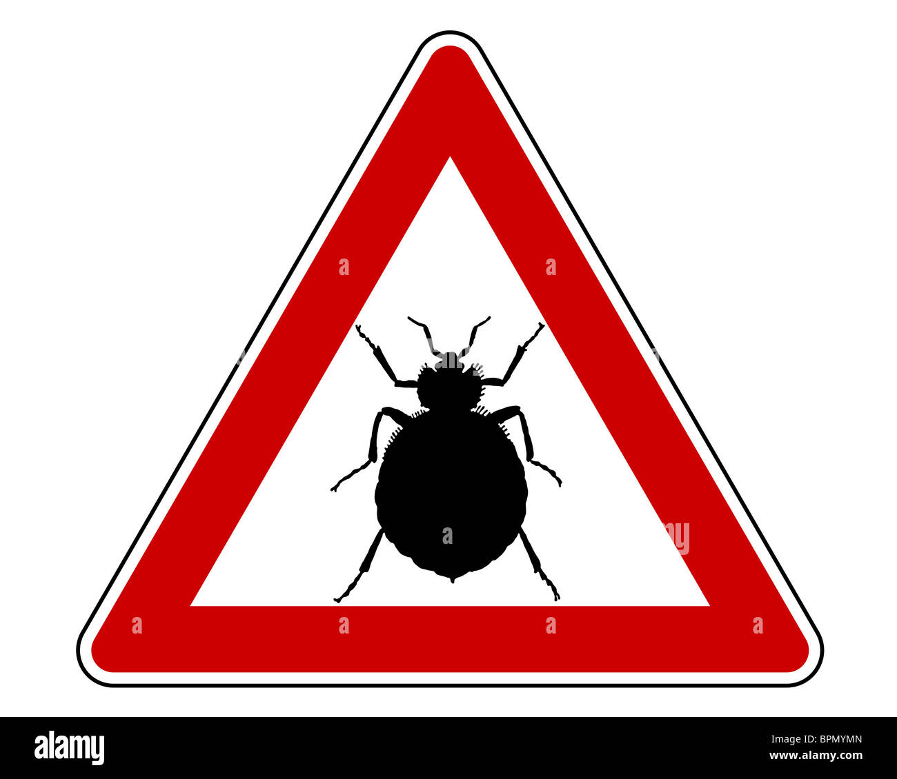 Bedbug warning sign Stock Photo - Alamy