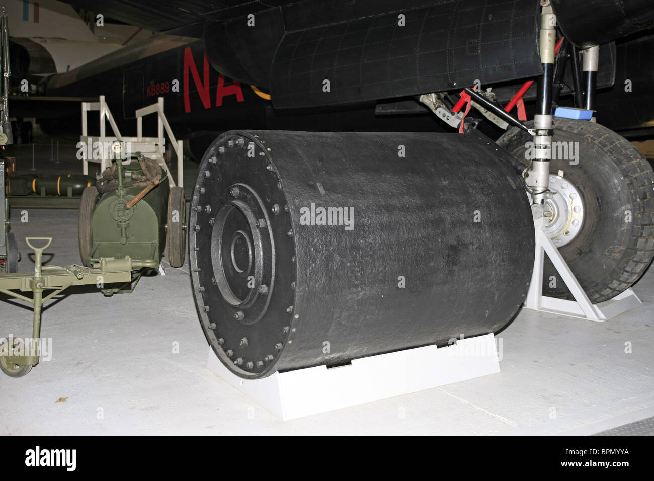 The Barnes Wallis Bouncing Bomb on display at the Imperial