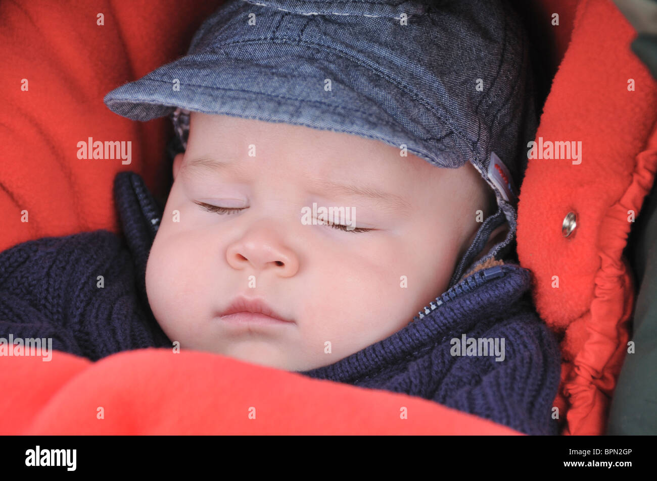 Baby asleep in pram hires stock photography and images Alamy