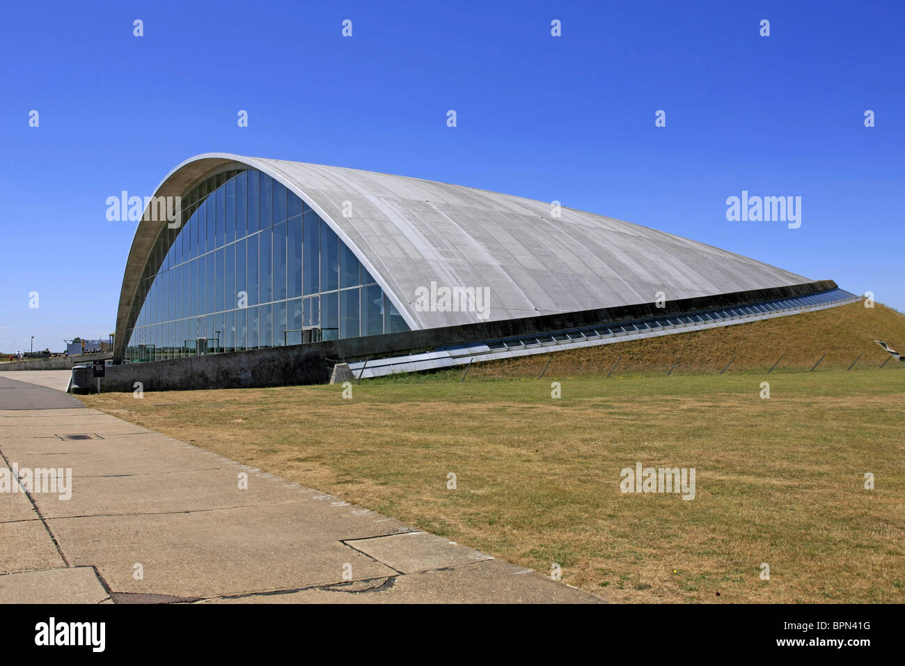 The American Air Force Museum building at the Imperial War Museum Duxford Stock Photo