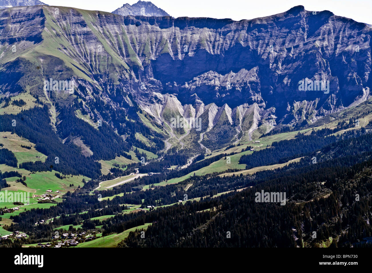 The Altiport of Megève (French Alps Stock Photo Alamy