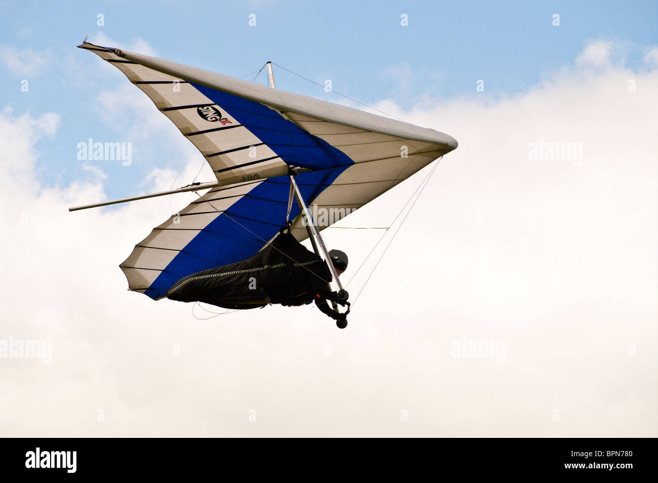 Hang glider and pilot Stock Photo Alamy