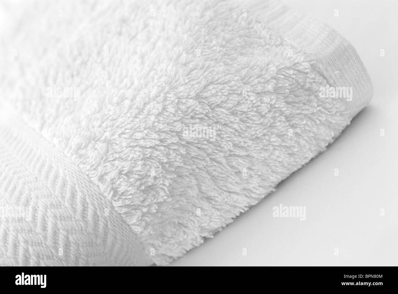 White Towel Stock Photo