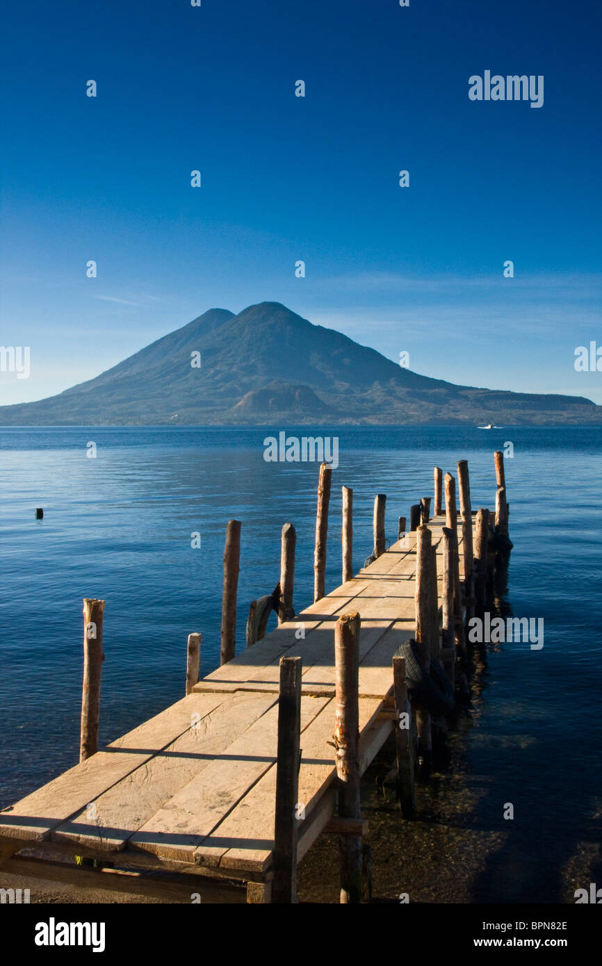 Central America Guatemala Western Highlands Lake Atitlan Panajachel. Stock Photo