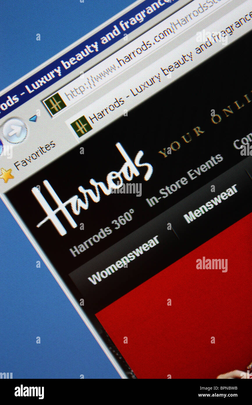 harrods luxury department store online Stock Photo Alamy
