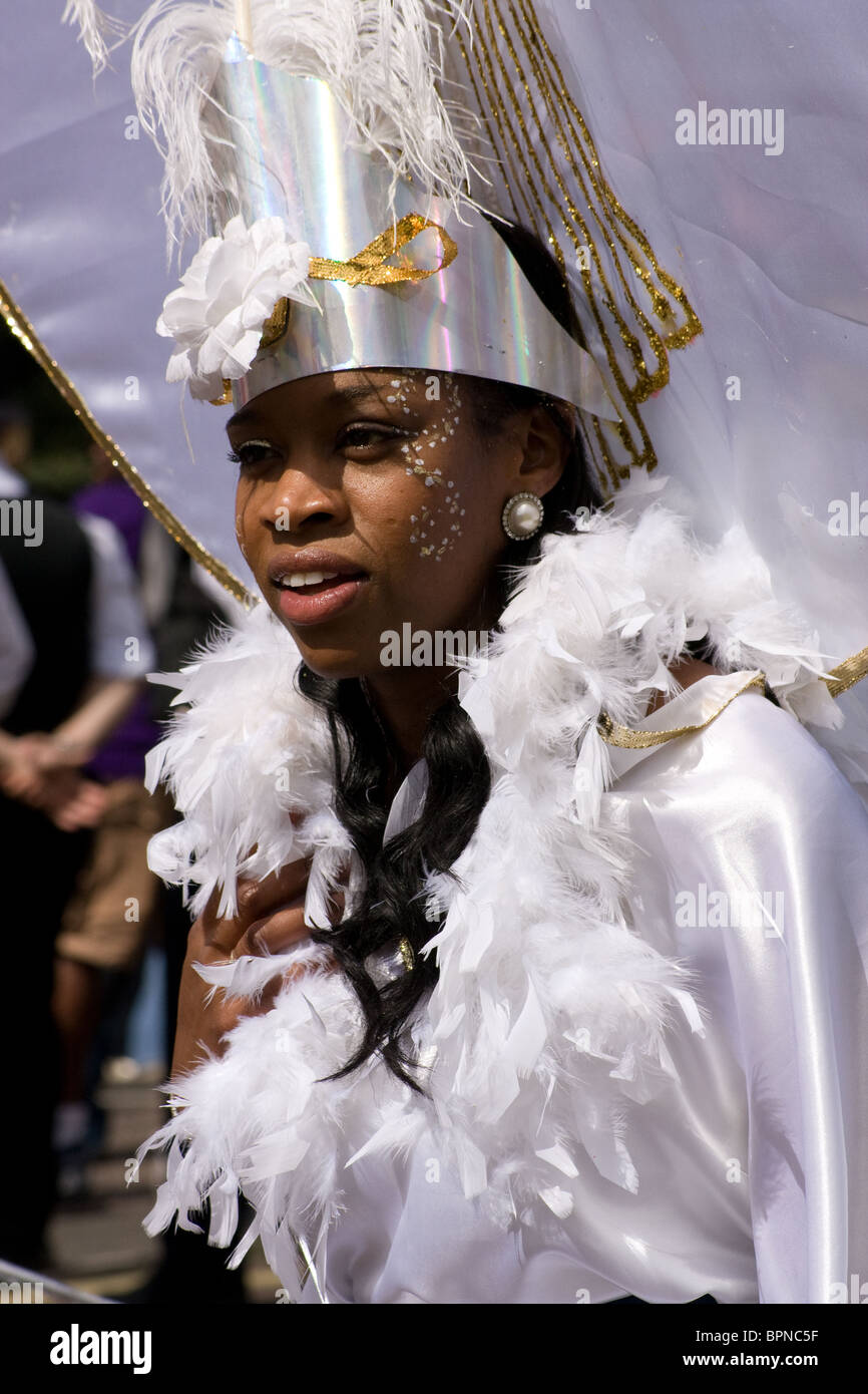 dress dancer costume Caribbean carnival dancing Stock Photo - Alamy