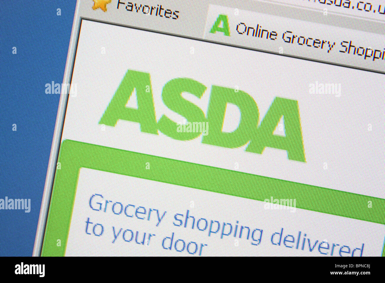 ASDA online grocery shopping Stock Photo Alamy