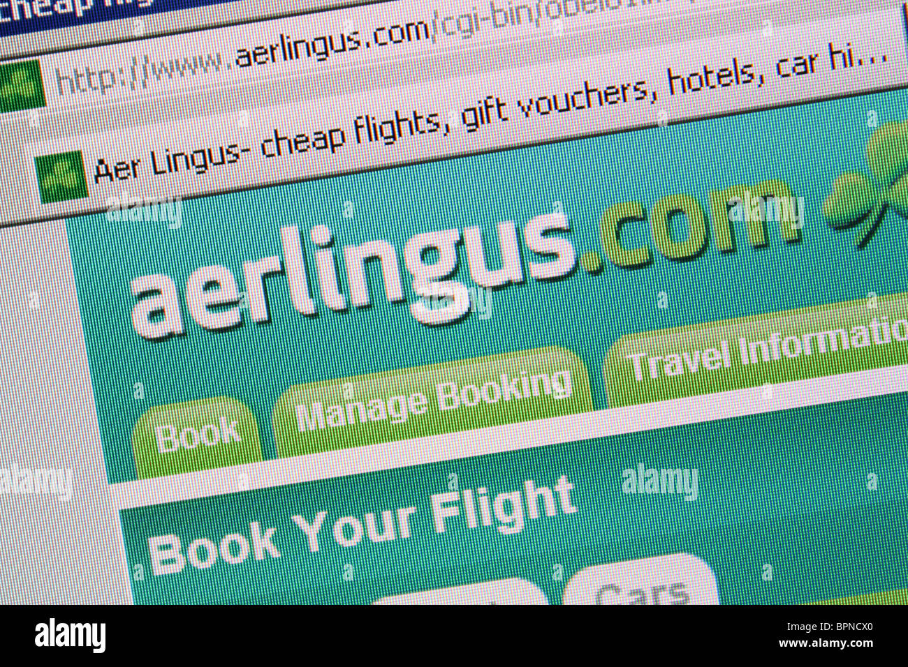 aerlingus cheap budget flight travel Stock Photo