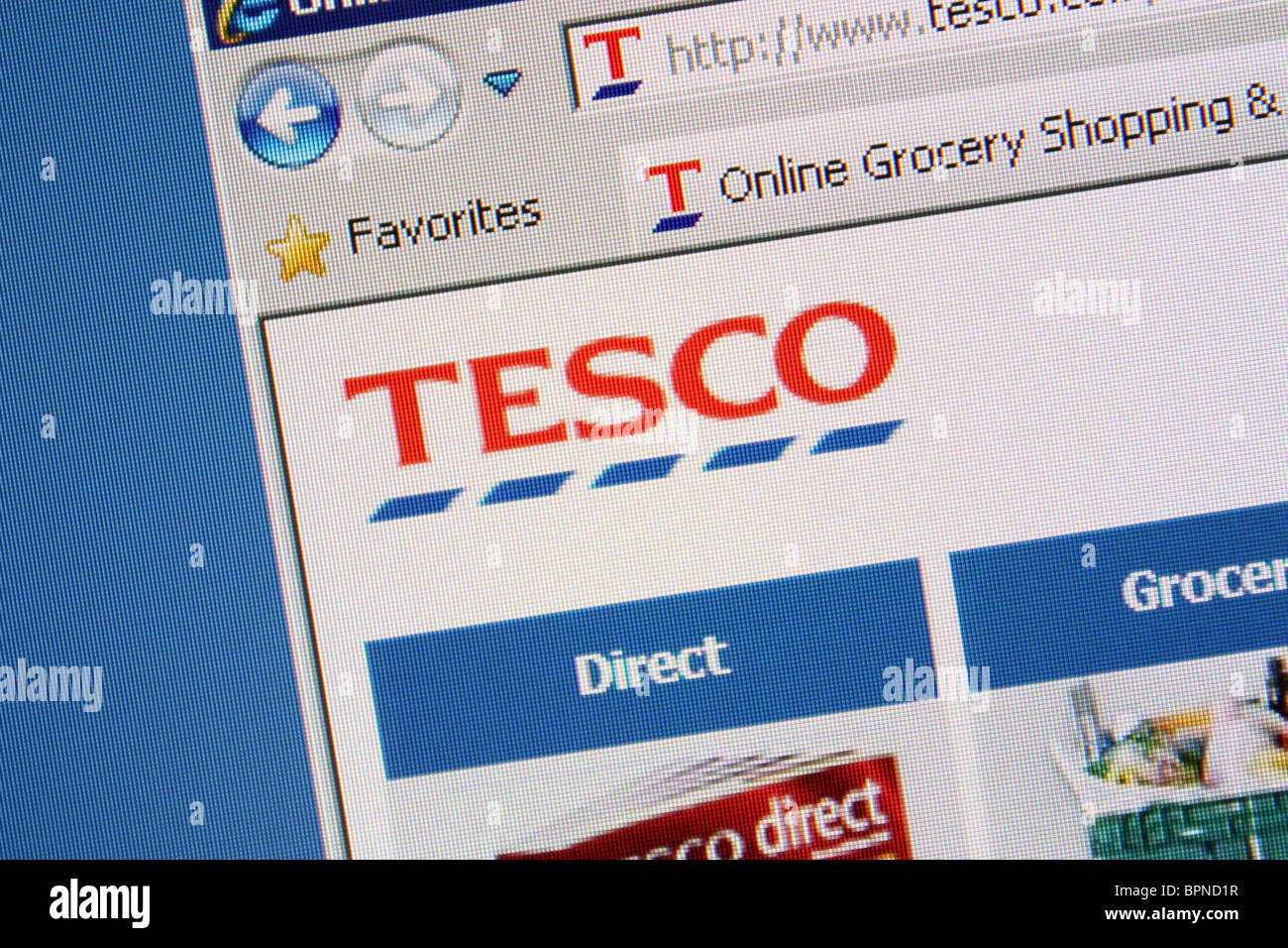tesco online grocery shopping Stock Photo Alamy