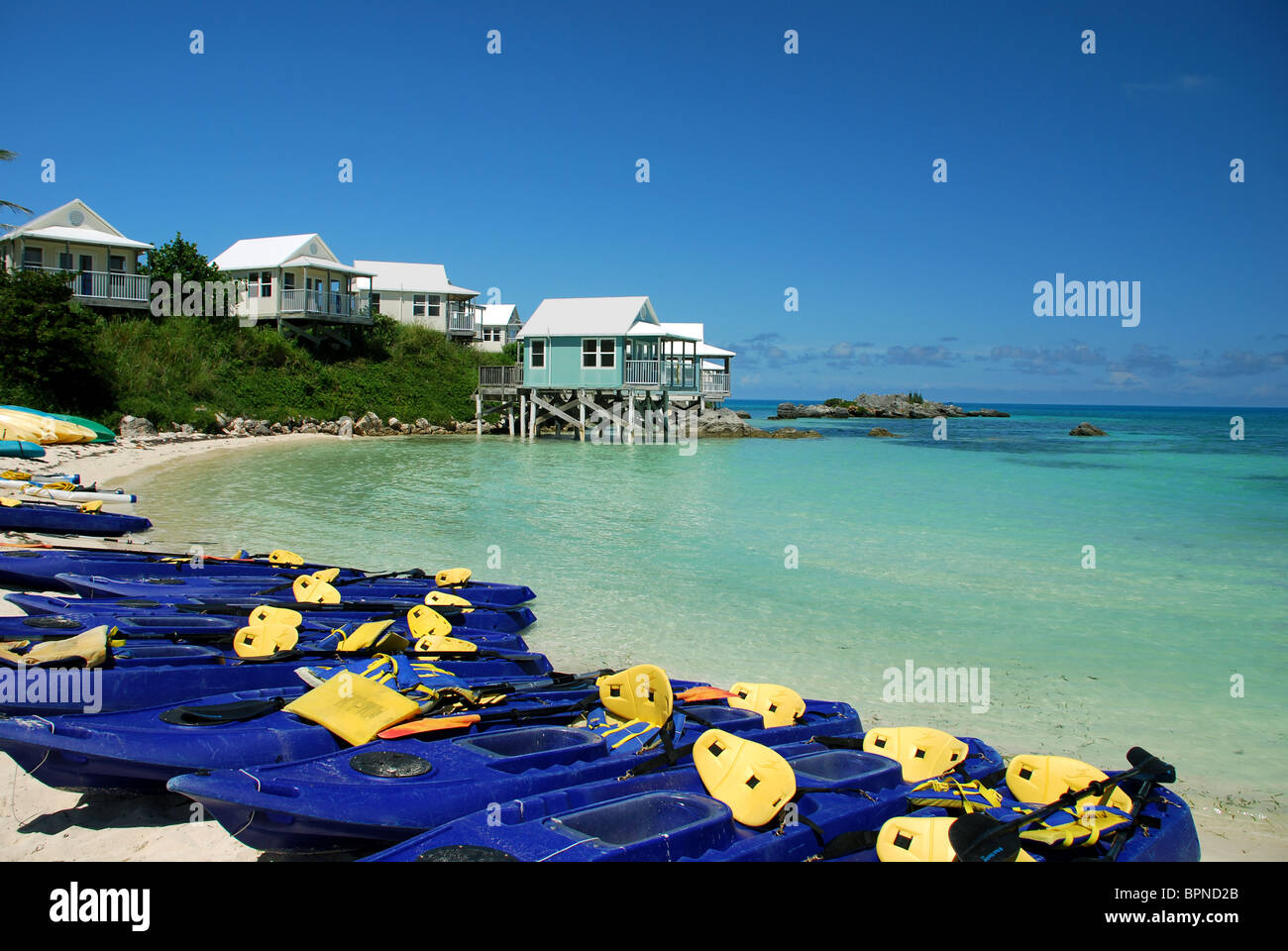 Daniel's Head Beach Park, Bermuda in Sandy's Parish Stock Photo