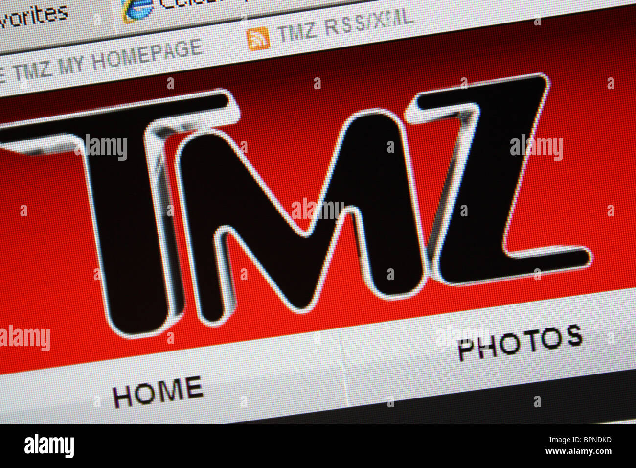 tmz celebrity gossip entertainment news Stock Photo