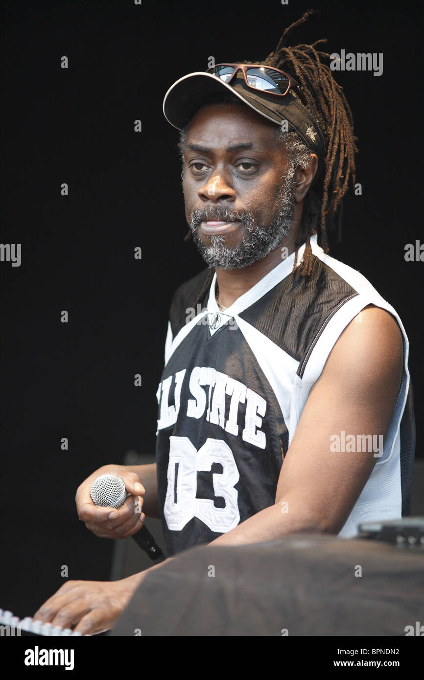 Murray Man (Mellow Vibes) in live dub concert in Montpellier, France Stock Photo