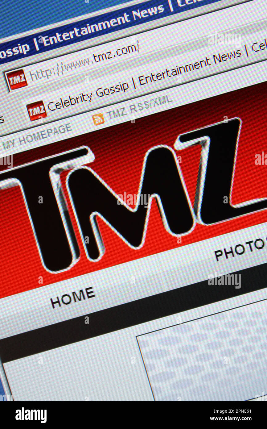 tmz celebrity gossip entertainment news Stock Photo