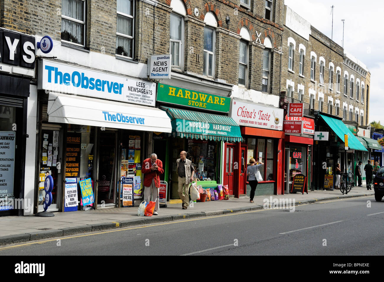 Shops Highbury Barn Islington London Stock Photos Shops Highbury