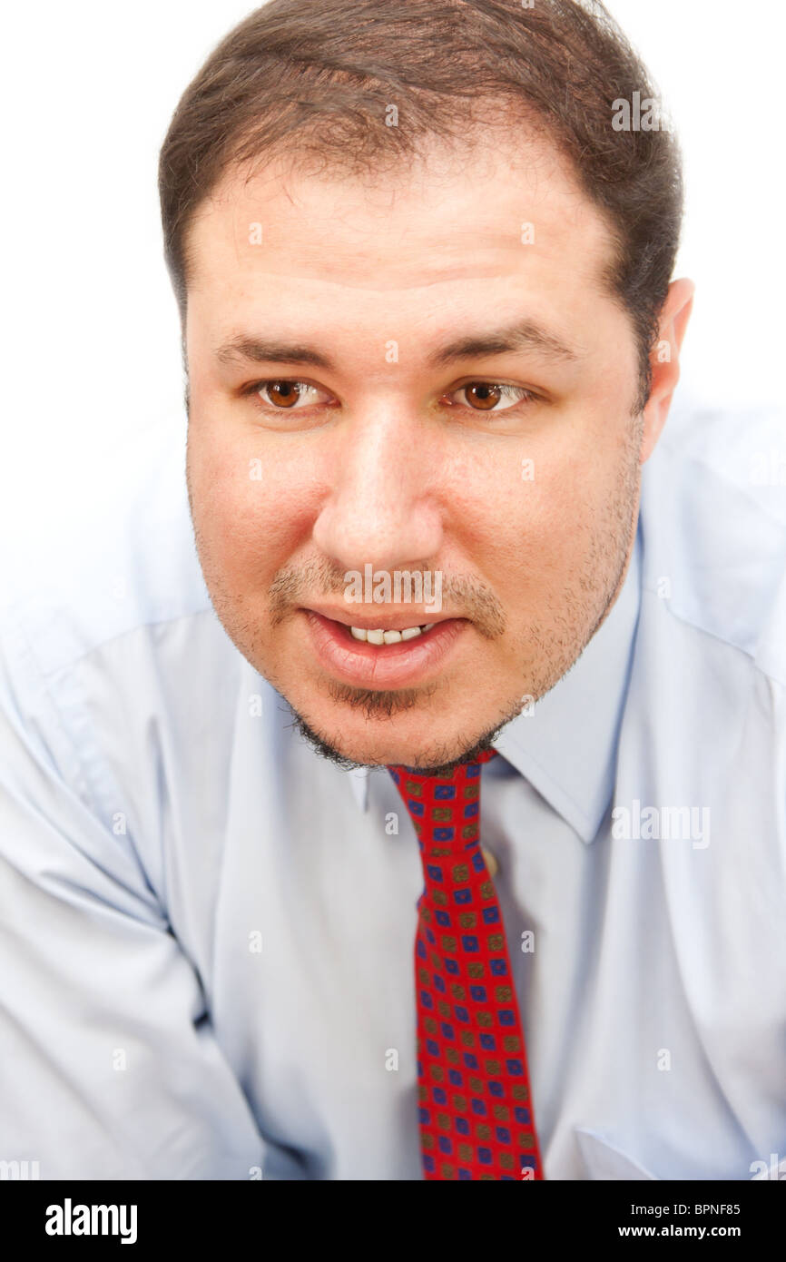 Portrait of a young business man isolated on white background Stock ...