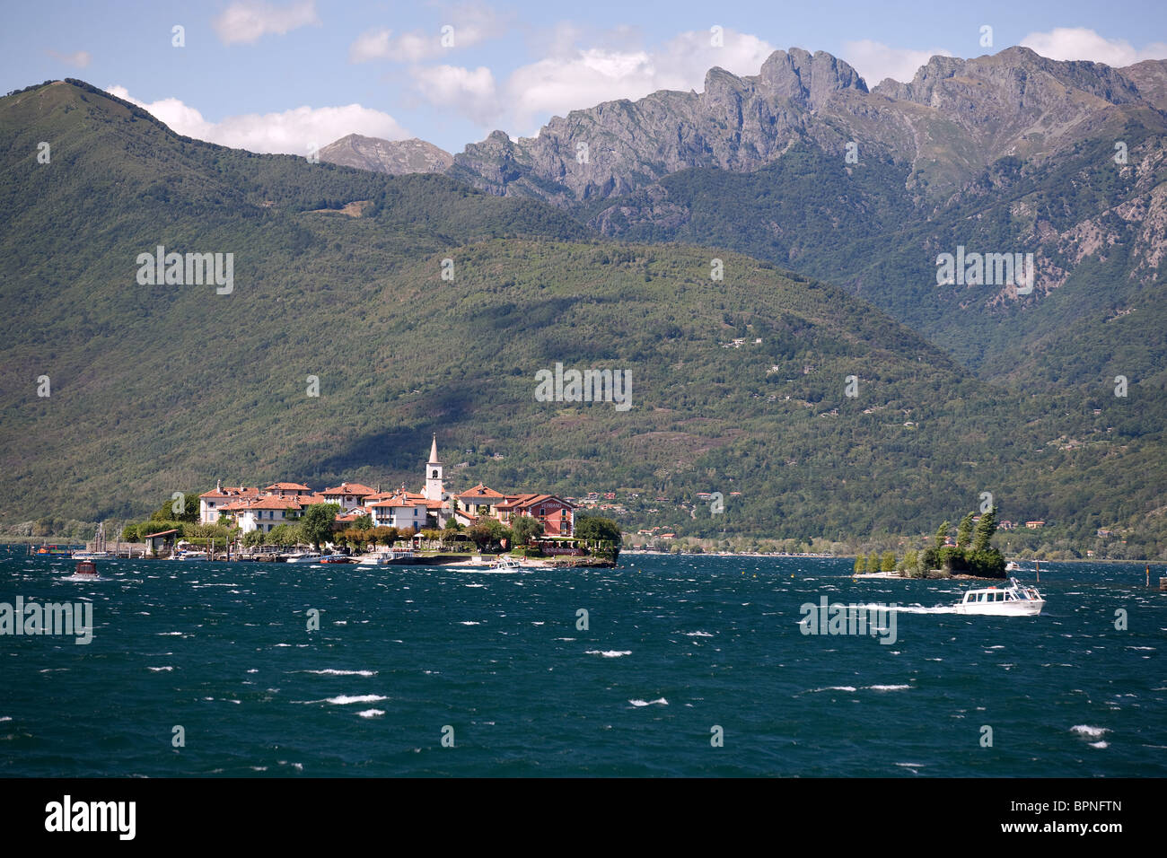 Lake Maggiore, Isola Pescatori, Piemonte, Italy Stock Photo