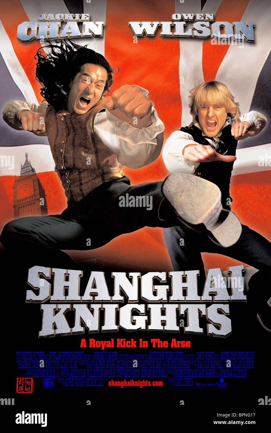 JACKIE CHAN & OWEN WILSON POSTER SHANGHAI KNIGHTS (2003 ...