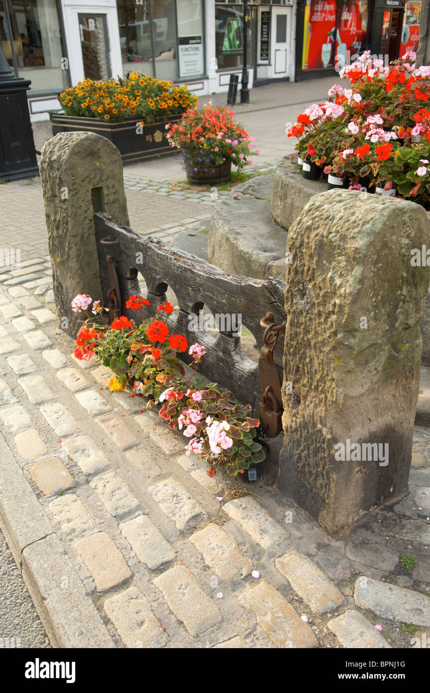 The stocks in PoultonleFylde Lancashire,England Stock Photo Alamy