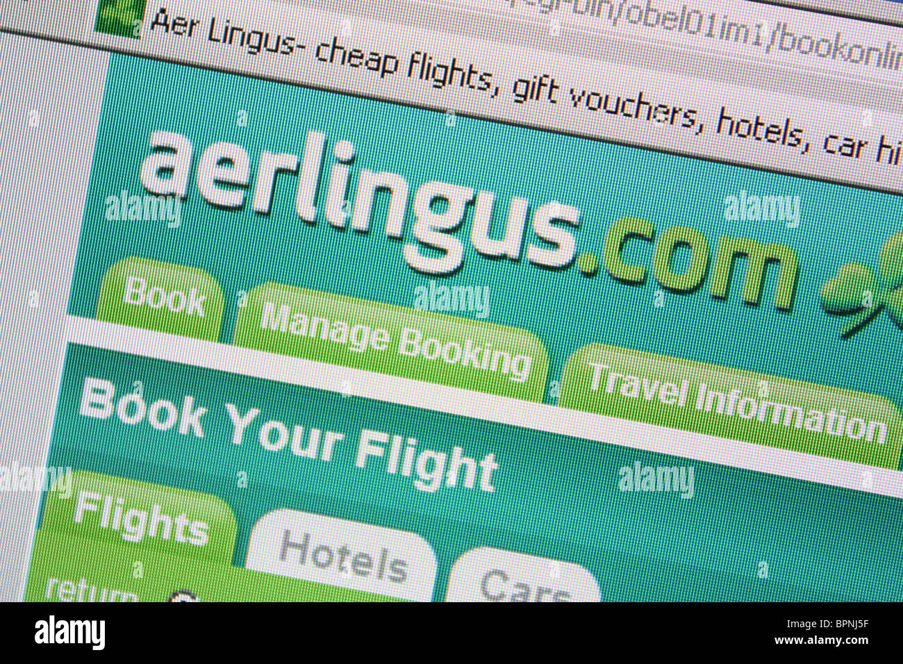 aerlingus cheap budget flight travel Stock Photo