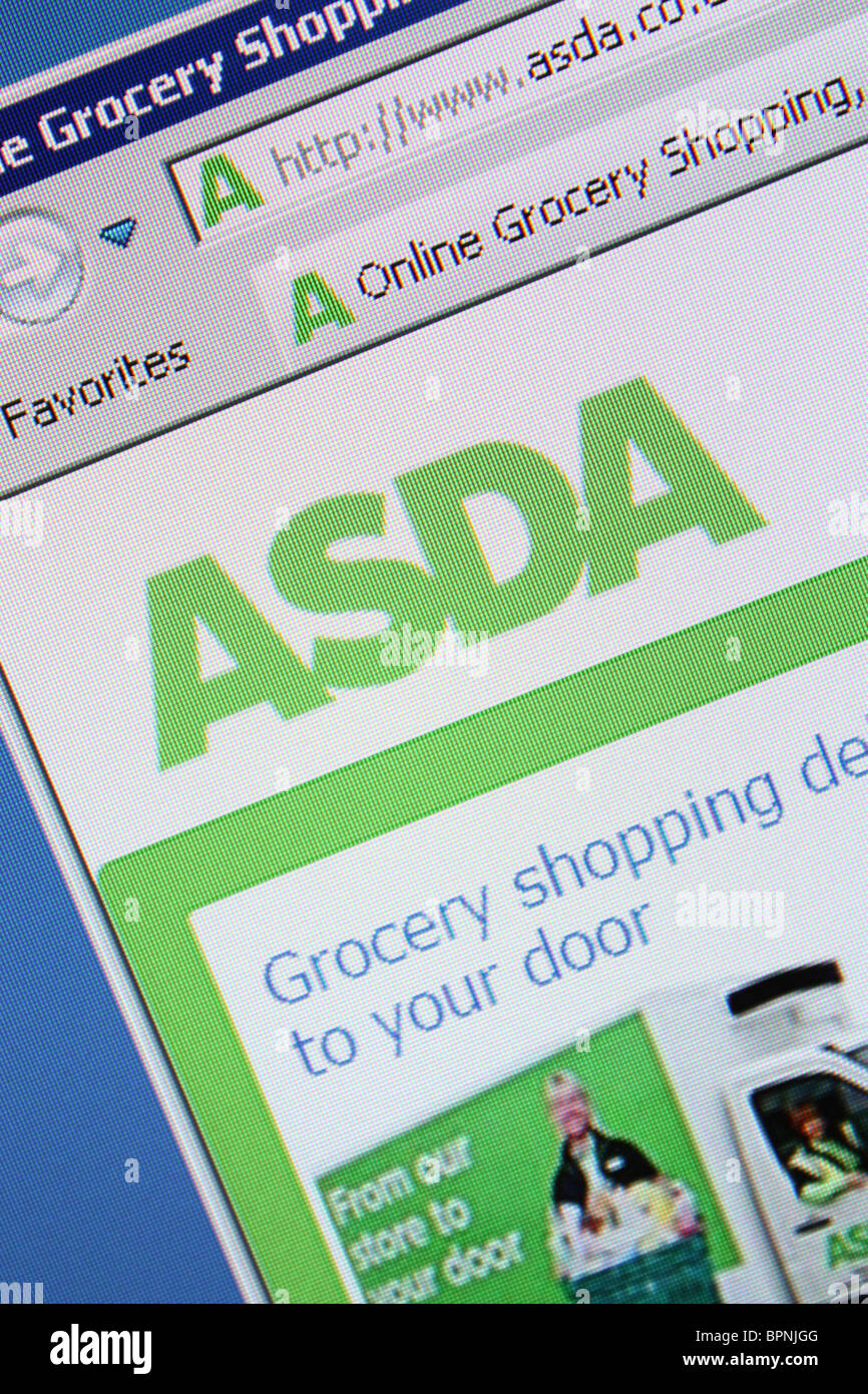 ASDA online grocery shopping Stock Photo - Alamy