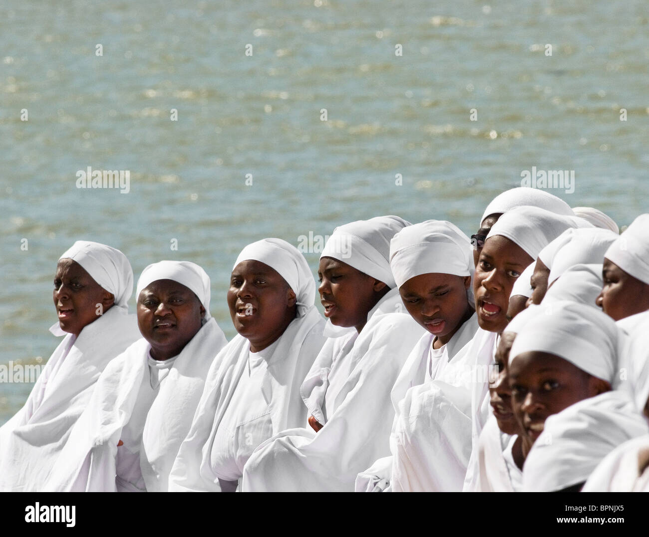 Female members of the congregation of the Apostles of Muchinjikwa